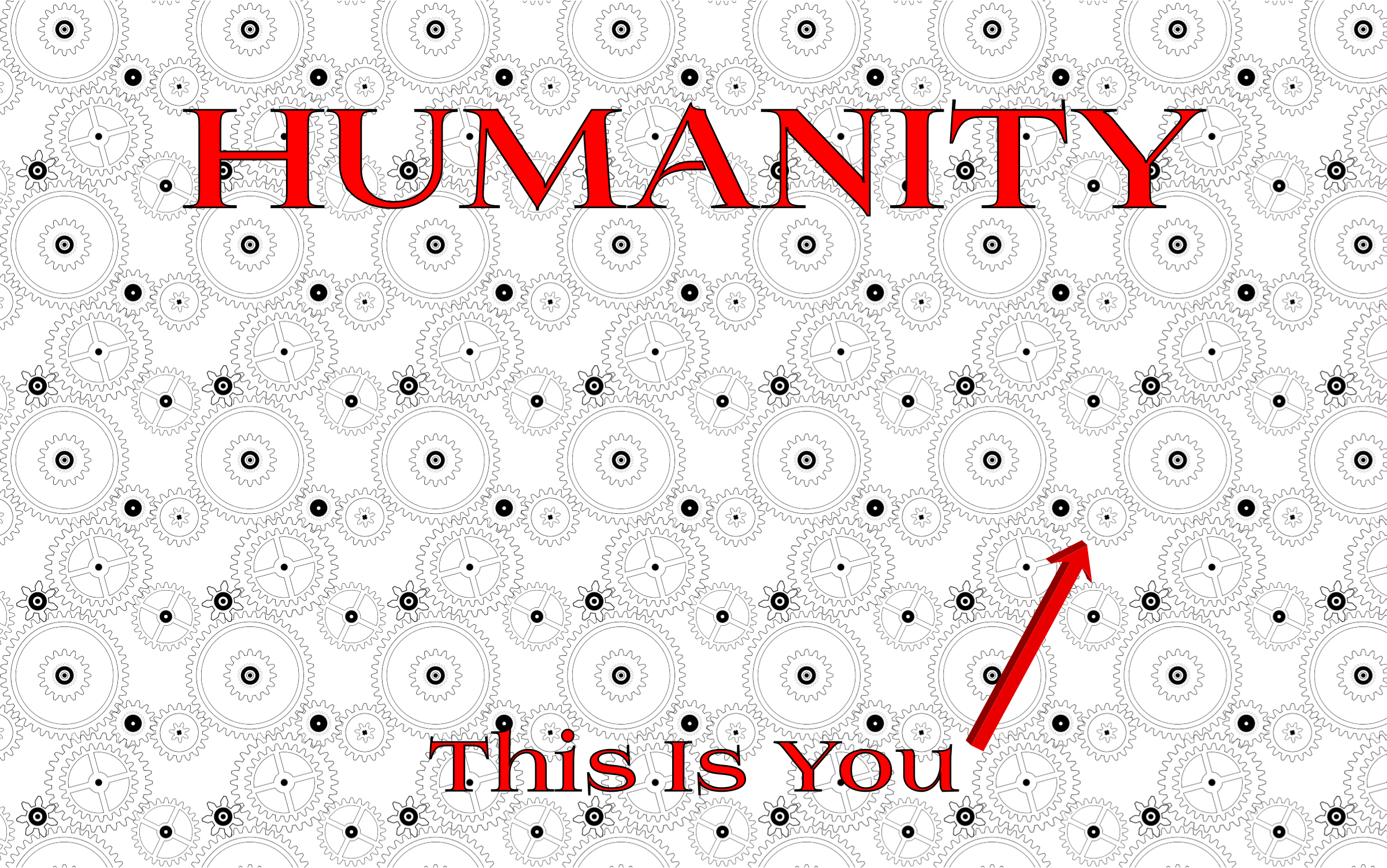 This Free Icons Png Design Of Humanity Gears Clipart (2400x1502), Png Download