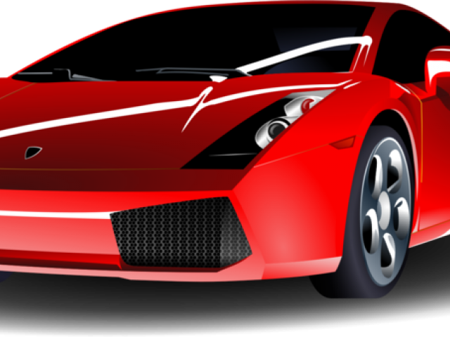 Lamborghini Aventador Clipart Fast Car - Red Lamborghini Gallardo Transparent Background - Png Download (640x480), Png Download