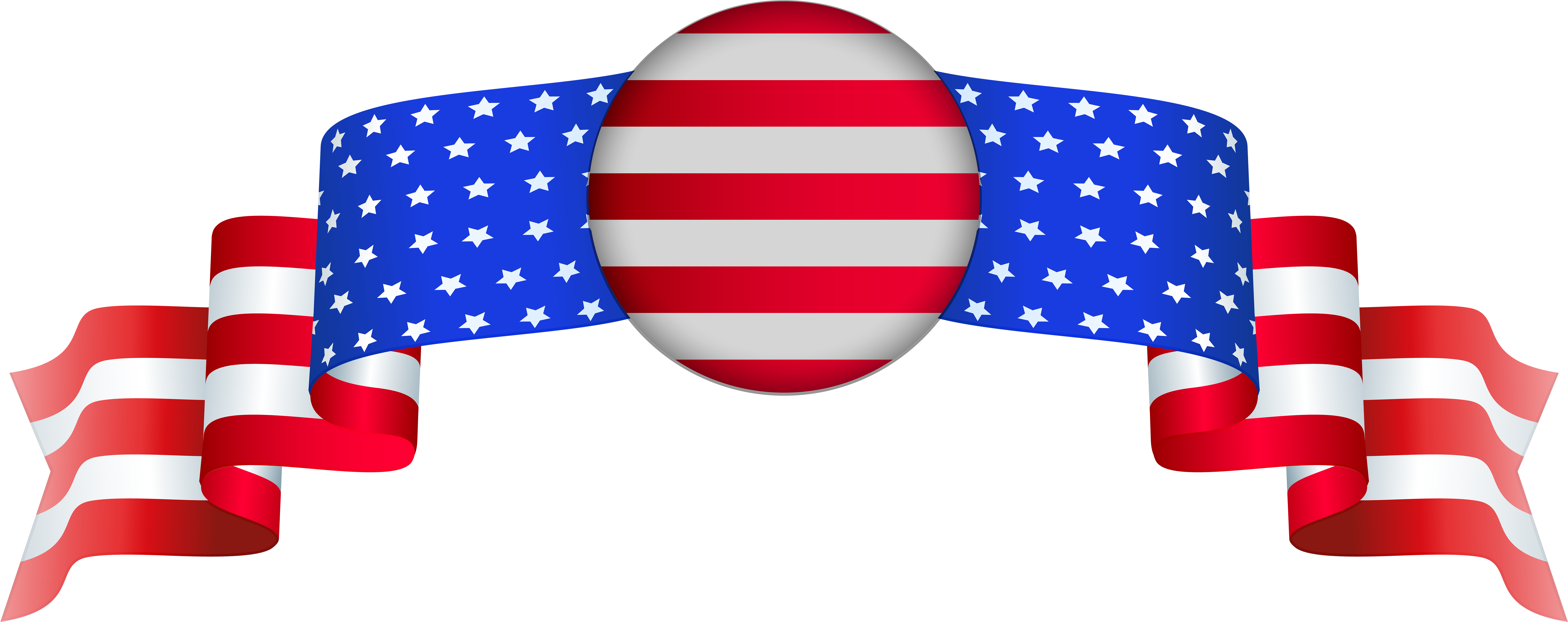 Banner American Transparent Png Clipart (8000x3211), Png Download