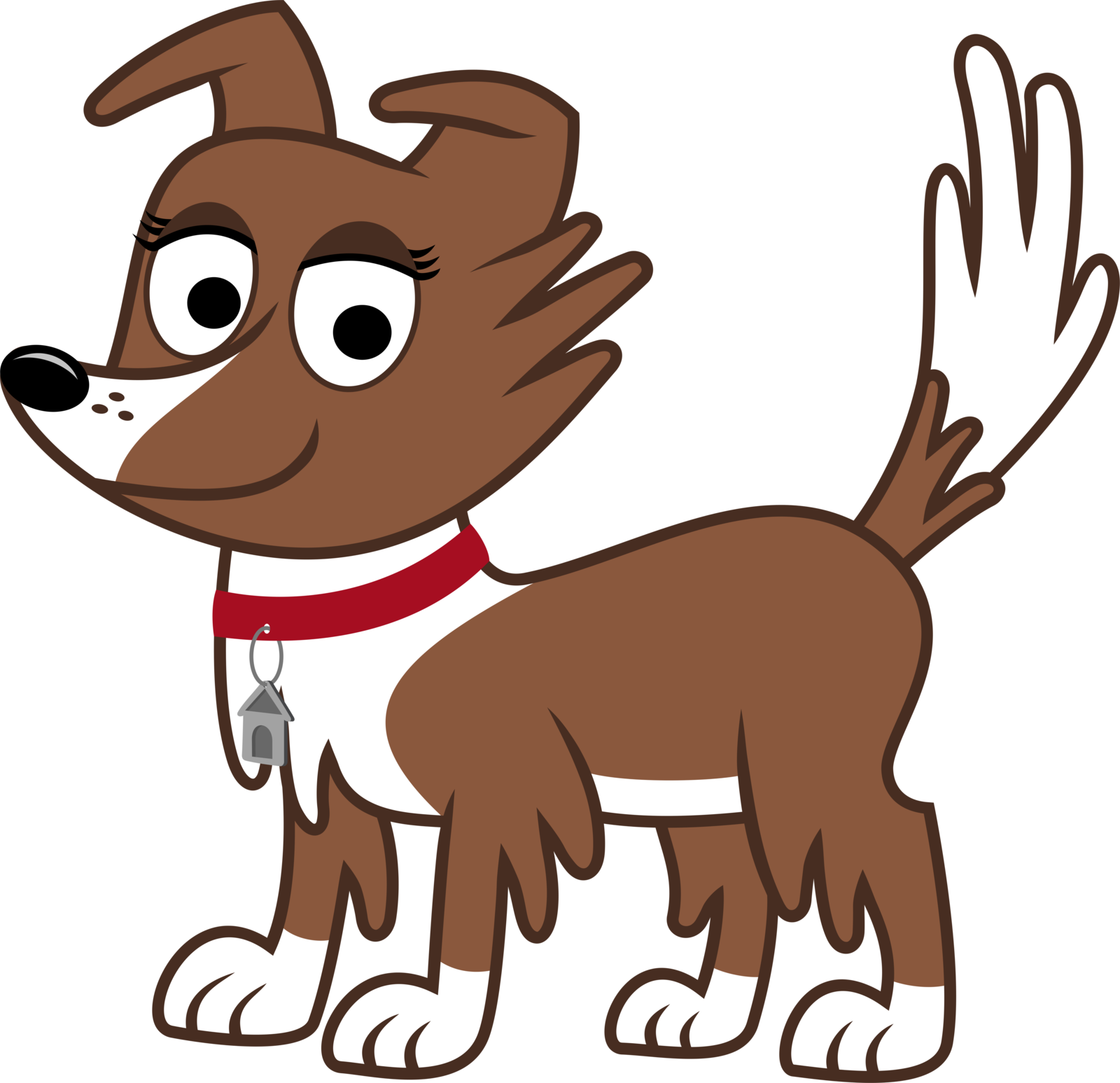 Pound Puppy Mascot - Pound Puppies Lucky As A Puppy Clipart (1600x1547), Png Download