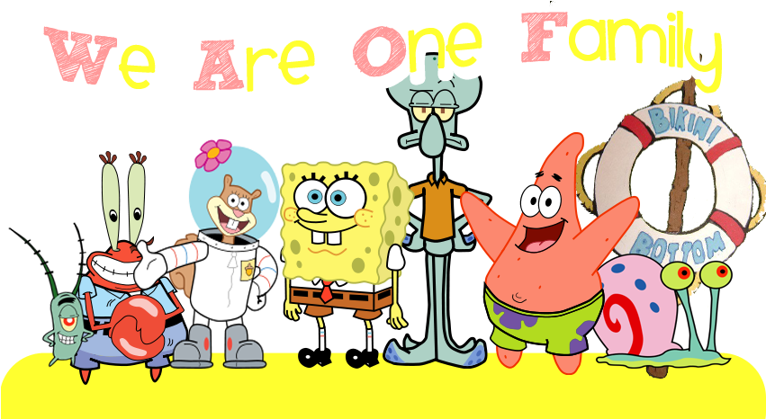 Spongebob And Friends Png - Spongebob And Friends Transparent Clipart (850x473), Png Download