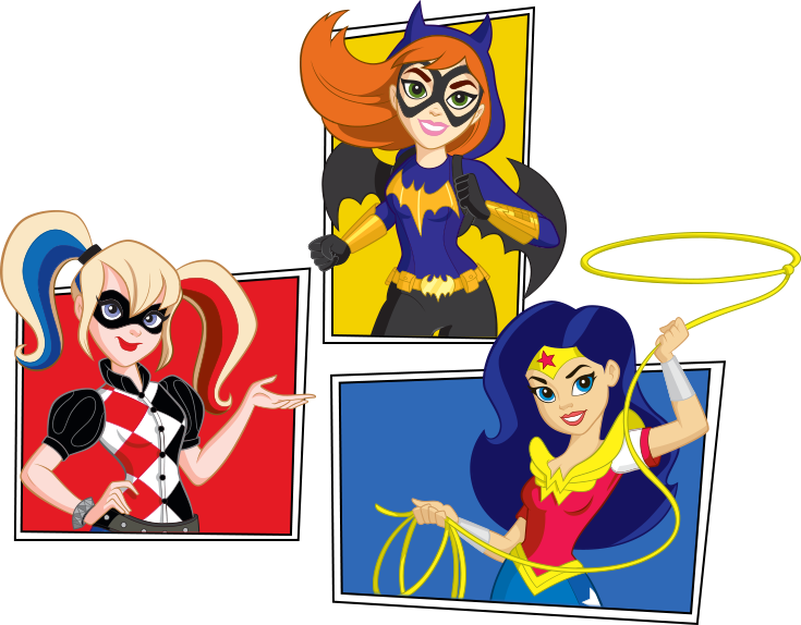 Super Hero Girls Png - Dc Superhero Girl Png Clipart (735x574), Png Download