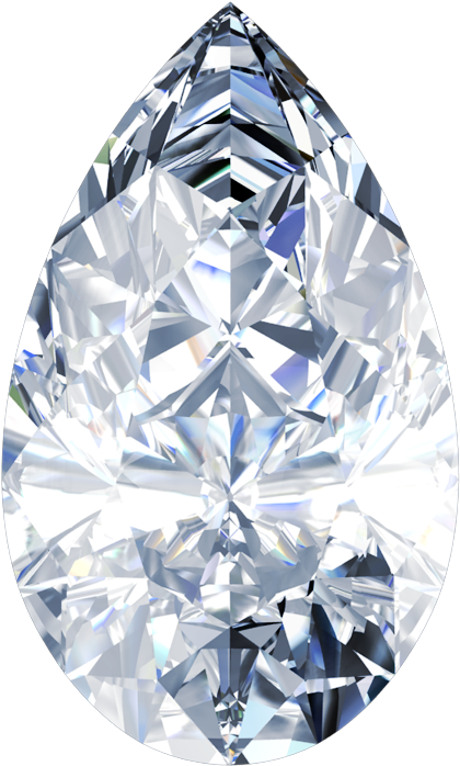 Diamond Pear-shape Or Tear Drop Cut South Bay Gold - Diamond Clipart (800x800), Png Download