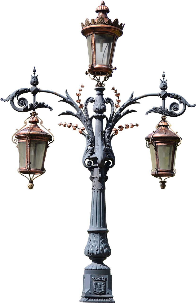 Old Street Lamp Png Clipart (829x1278), Png Download