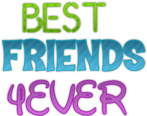 597 X 599 8 - Friends 4ever Png Clipart (597x599), Png Download