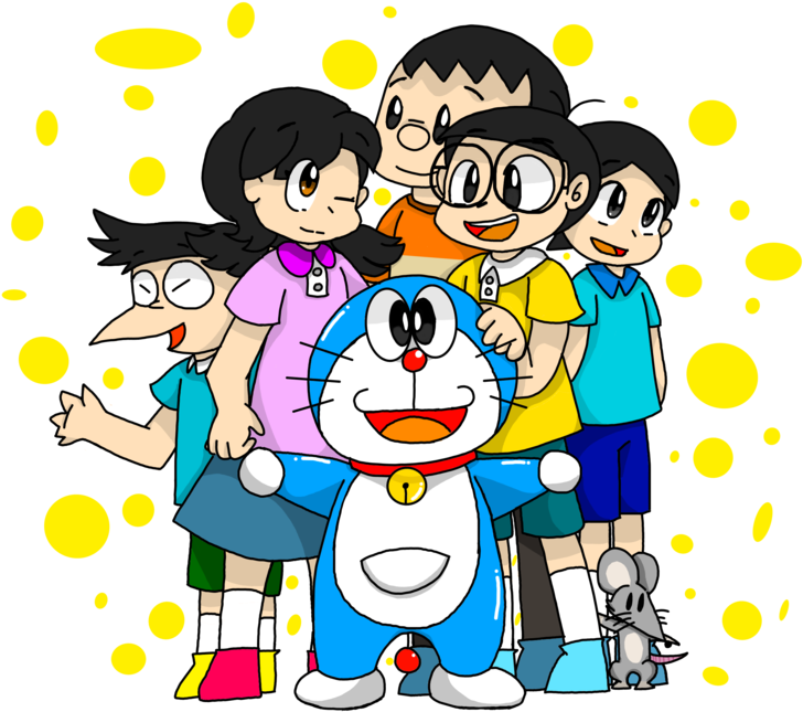 Doraemon And Friends Png Clipart (1024x765), Png Download