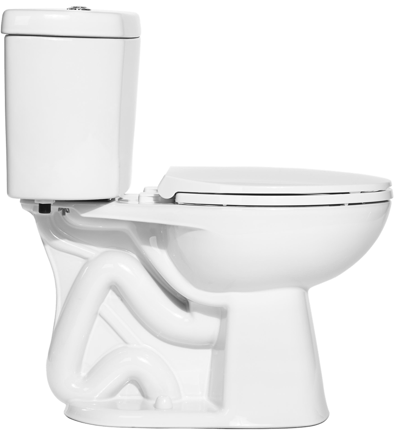 Single Or Dual Flush - Phantom ™ 0.8 Gpf Single Flush Elongated Toilet Clipart (894x904), Png Download