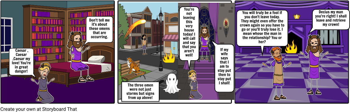 Caesar And Friends - Cartoon Clipart (1164x385), Png Download