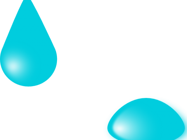 Cartoon Water Drops Gif Clipart (640x480), Png Download