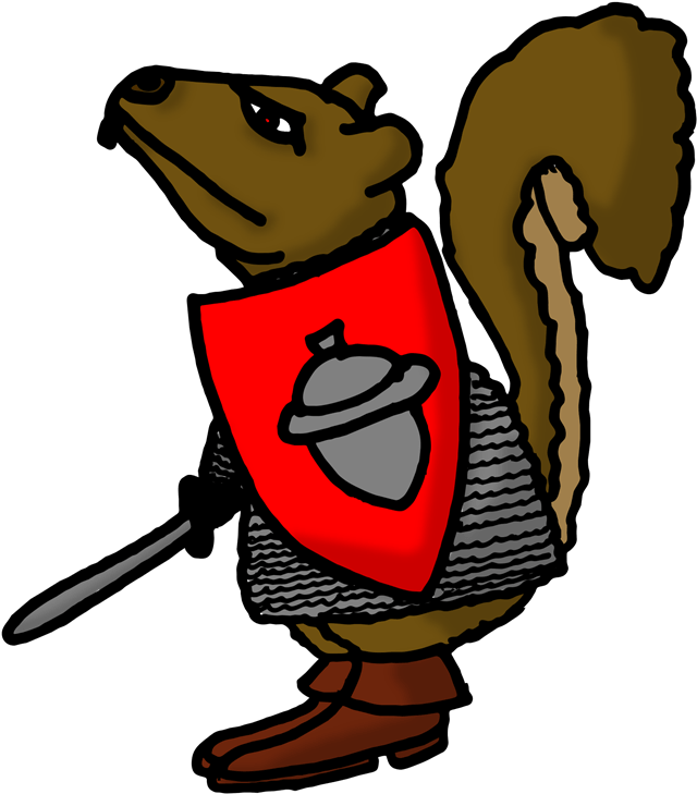 This Is The Dreaded Squirrel Knight, Undefeated In - Cartoon Clipart (660x768), Png Download
