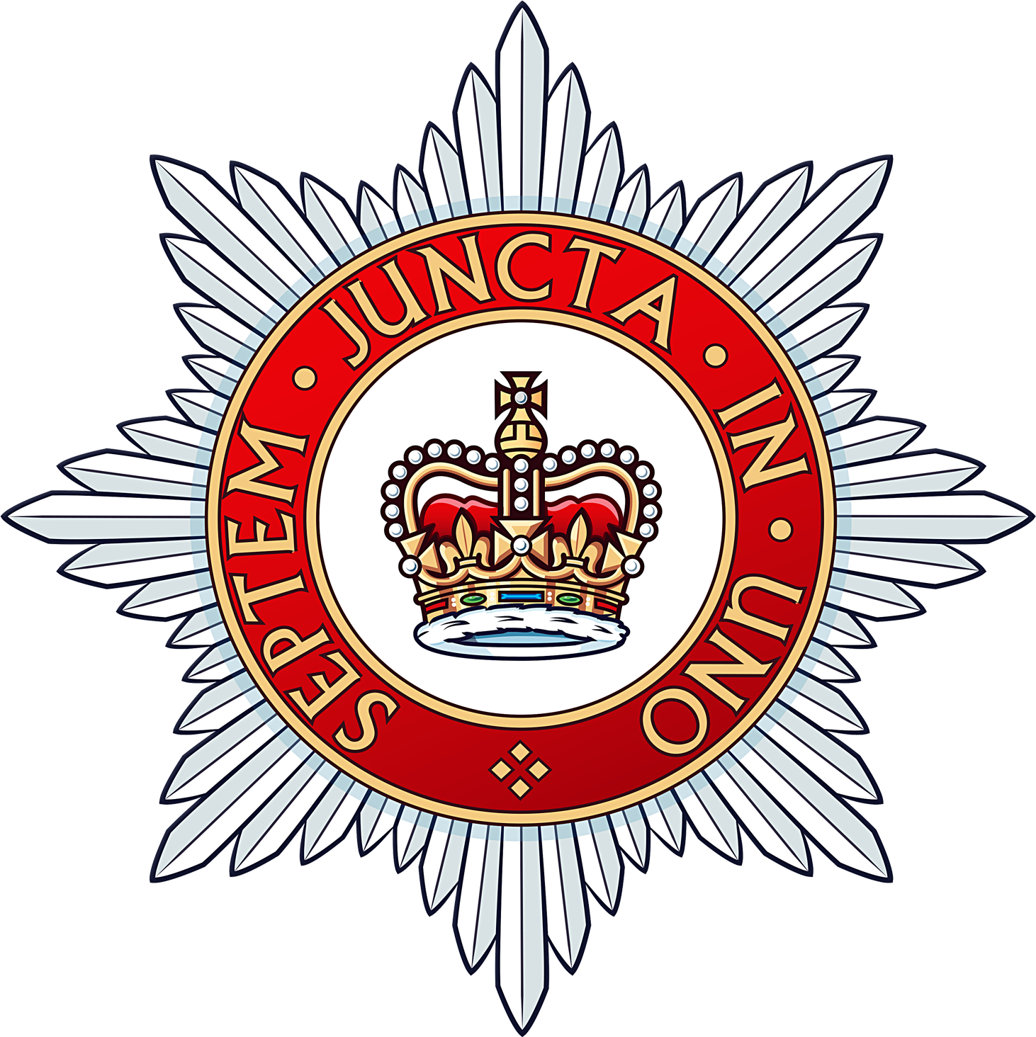 The Household Division Badge - Royal Engineer Cap Badge Clipart - Large