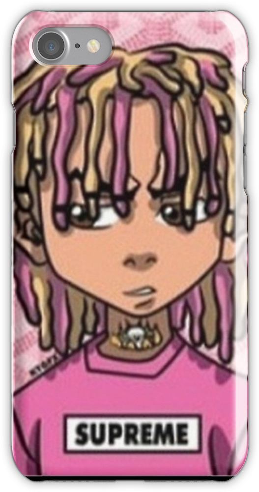 Lil Pump Iphone 7 Snap Case - Riley Boondocks Lil Pump Clipart (750x1000), Png Download