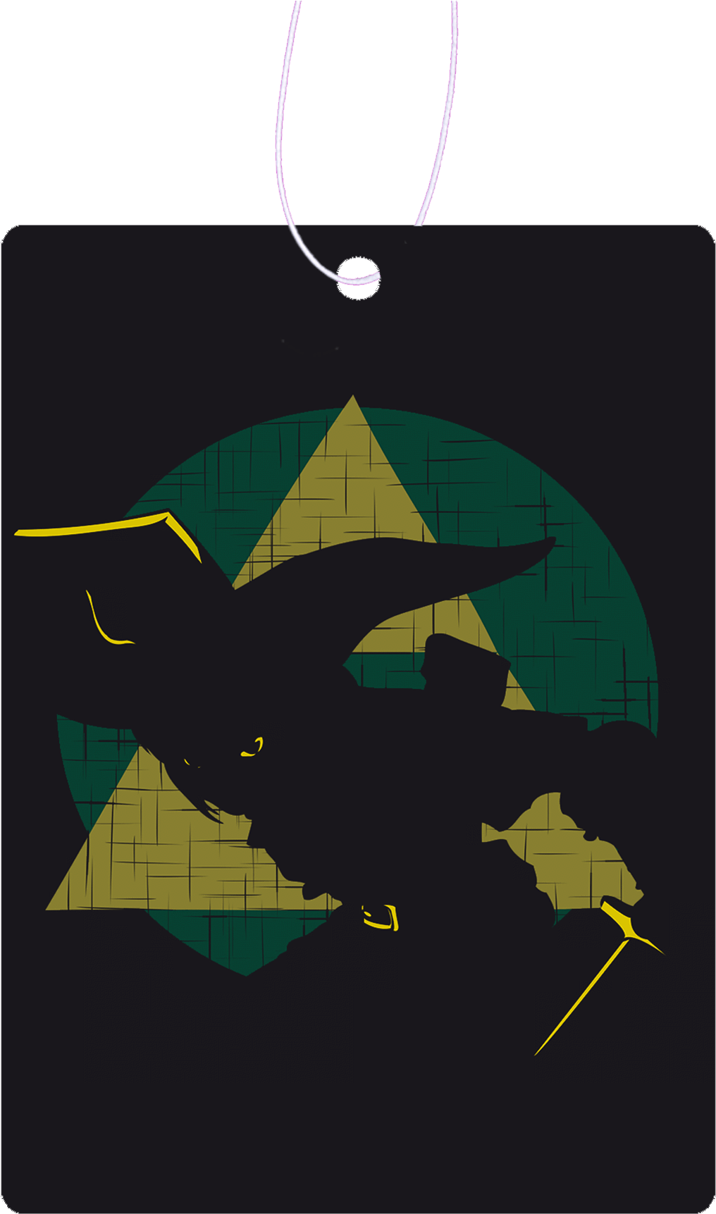 Triforce Air Freshener - Legend Of Zelda Triforce Art Clipart (1016x1723), Png Download