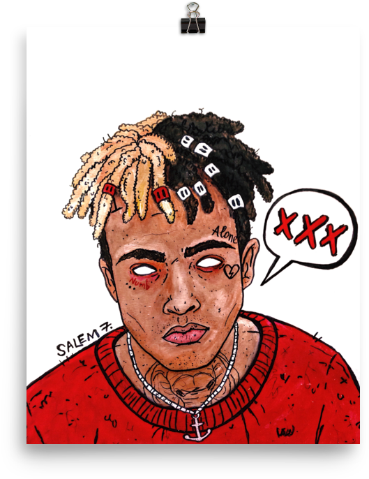 Xxxtentacion , Png Download Clipart (529x686), Png Download