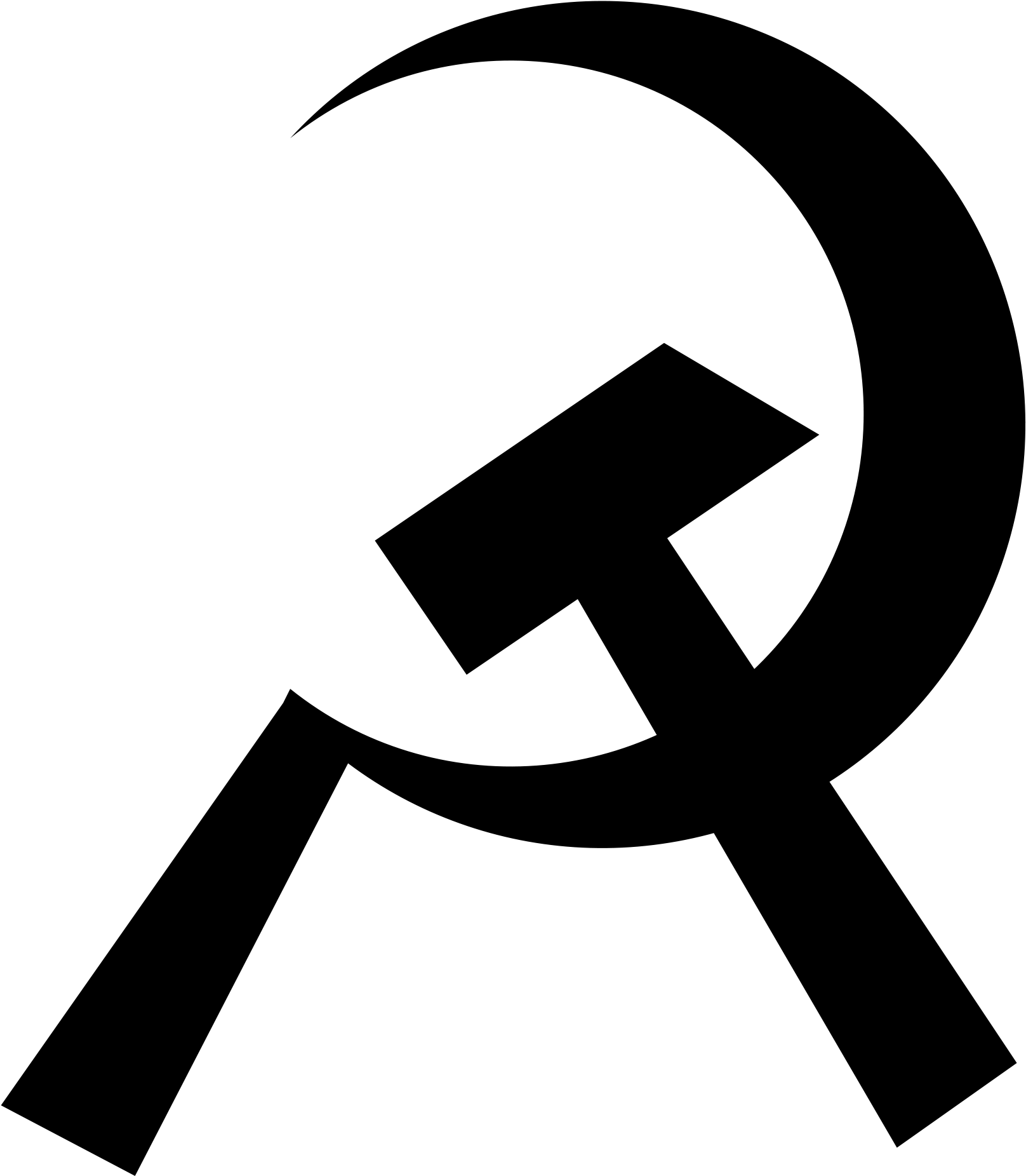 Communist Symbol Black And White Clipart (1200x1200), Png Download