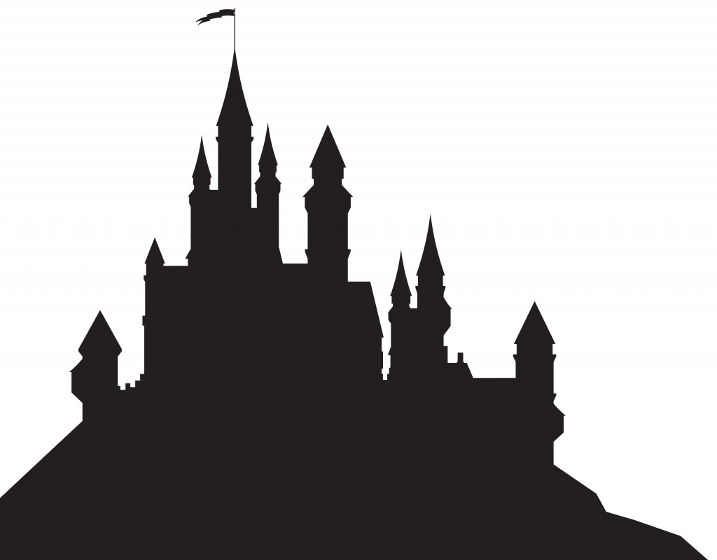Clipart Castle Disney - Harry Potter Castle Silhouette - Png Download (1024x799), Png Download