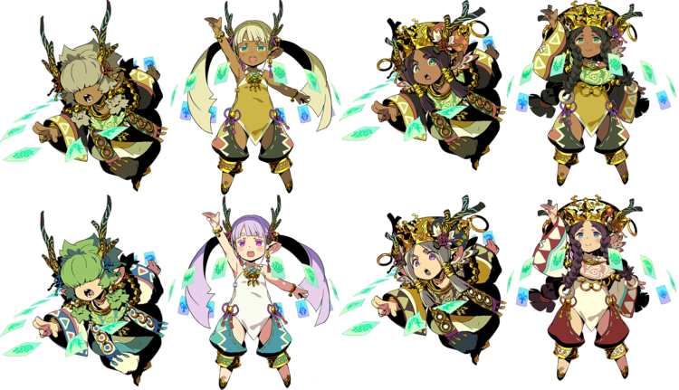 Shaman - Etrian Odyssey V Beyond The Myth Classes Clipart (750x431), Png Download