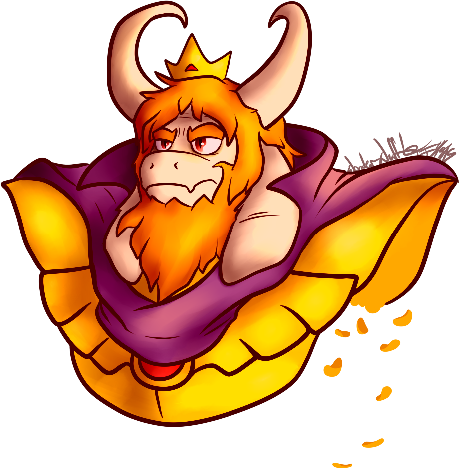 Asgore Profile Picture - Undertale Shot Asgore Fanart Clipart (1000x1000), Png Download