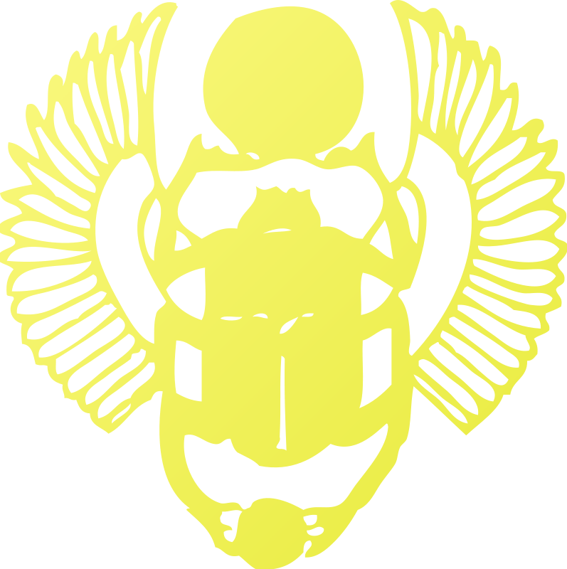 Golden Scarab Symbol Clipart (797x800), Png Download