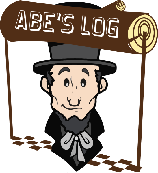 Follow Our Illinois Marathon Blog - Cartoon Abraham Lincoln Free Clipart (547x600), Png Download