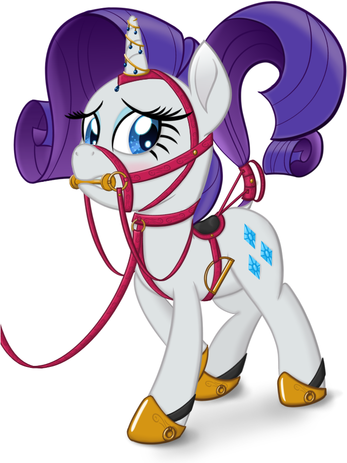 Cybersquirrel, Bit Gag, Blushing, Bondage, Bridle, - Cartoon Clipart (677x901), Png Download