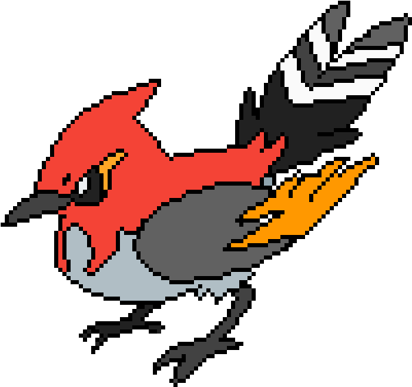 Fletchinder - Pokemon Fire And Flying Type Clipart (600x600), Png Download