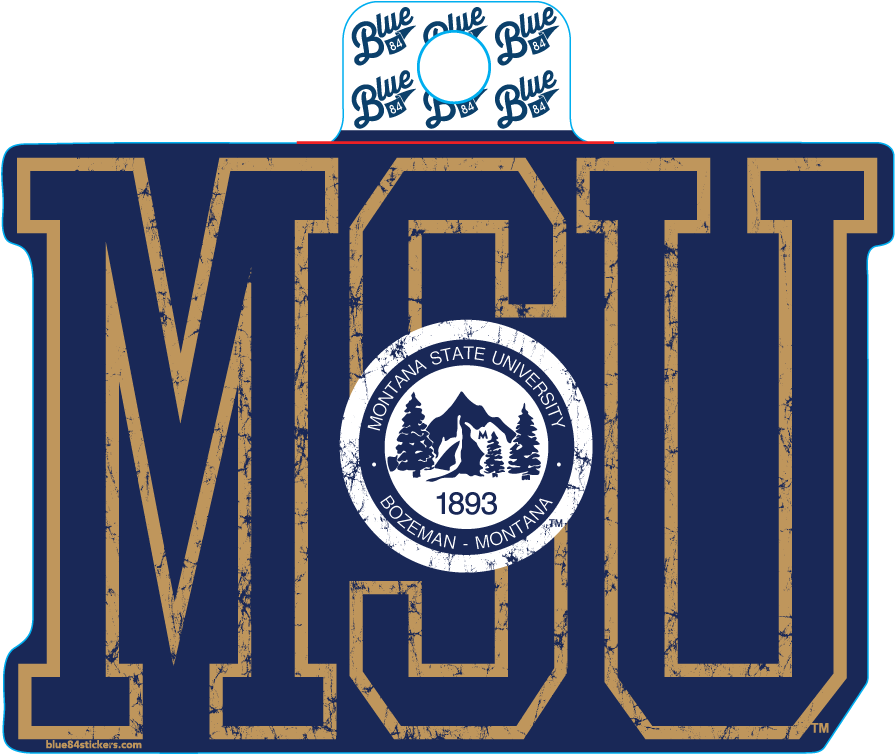 Decal Msu Seal - Montana State University Seal Clipart (895x754), Png Download