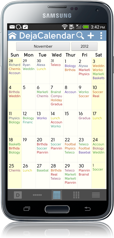 Samsung S5 Calendar Clipart (469x828), Png Download