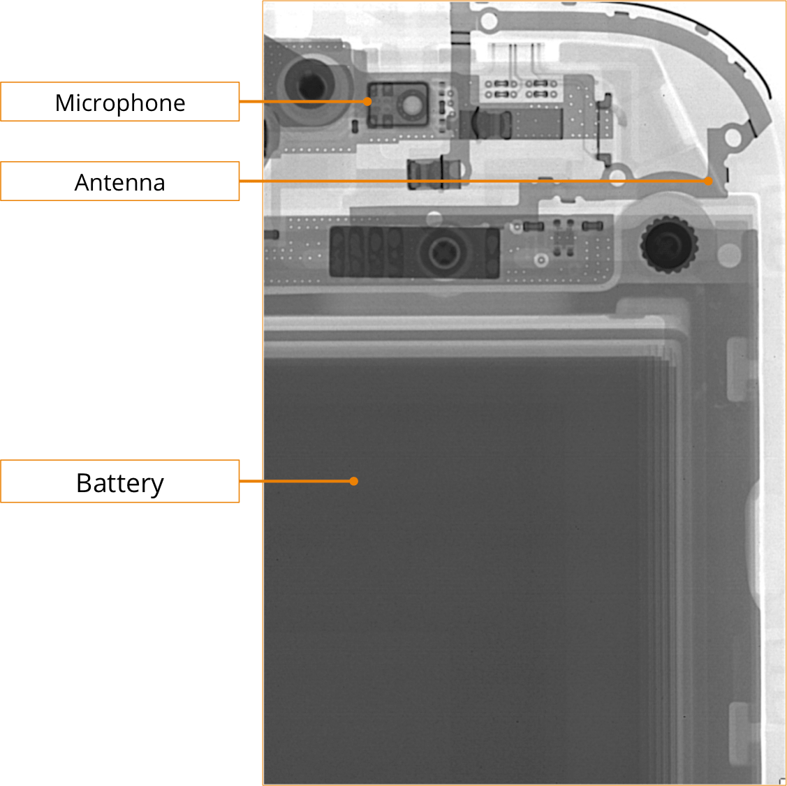 The Center Of The Phone Hosts The Main Interface Connector - Iphone Clipart (1127x1126), Png Download