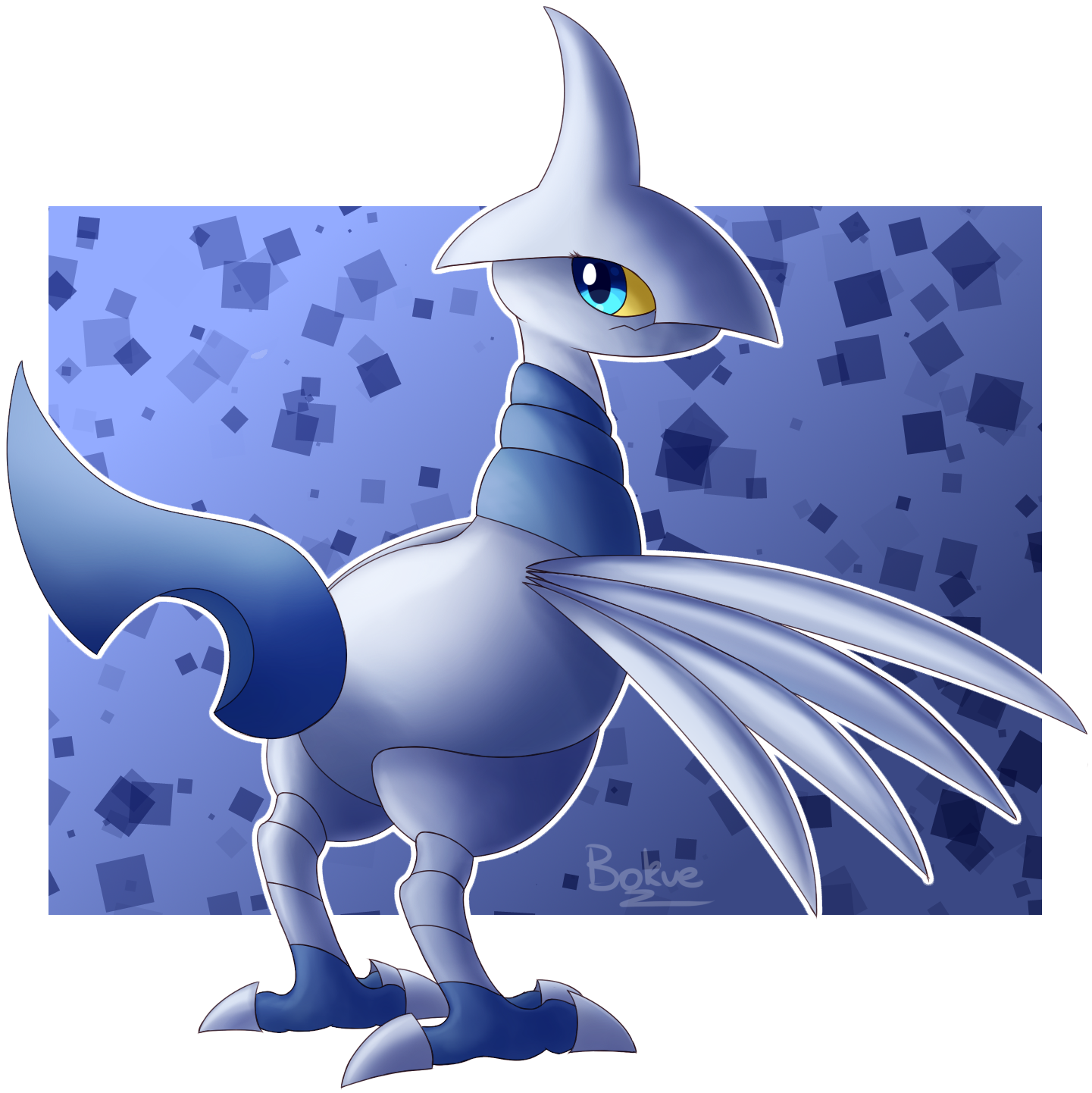 Skarmory - Cartoon Clipart (1575x1677), Png Download