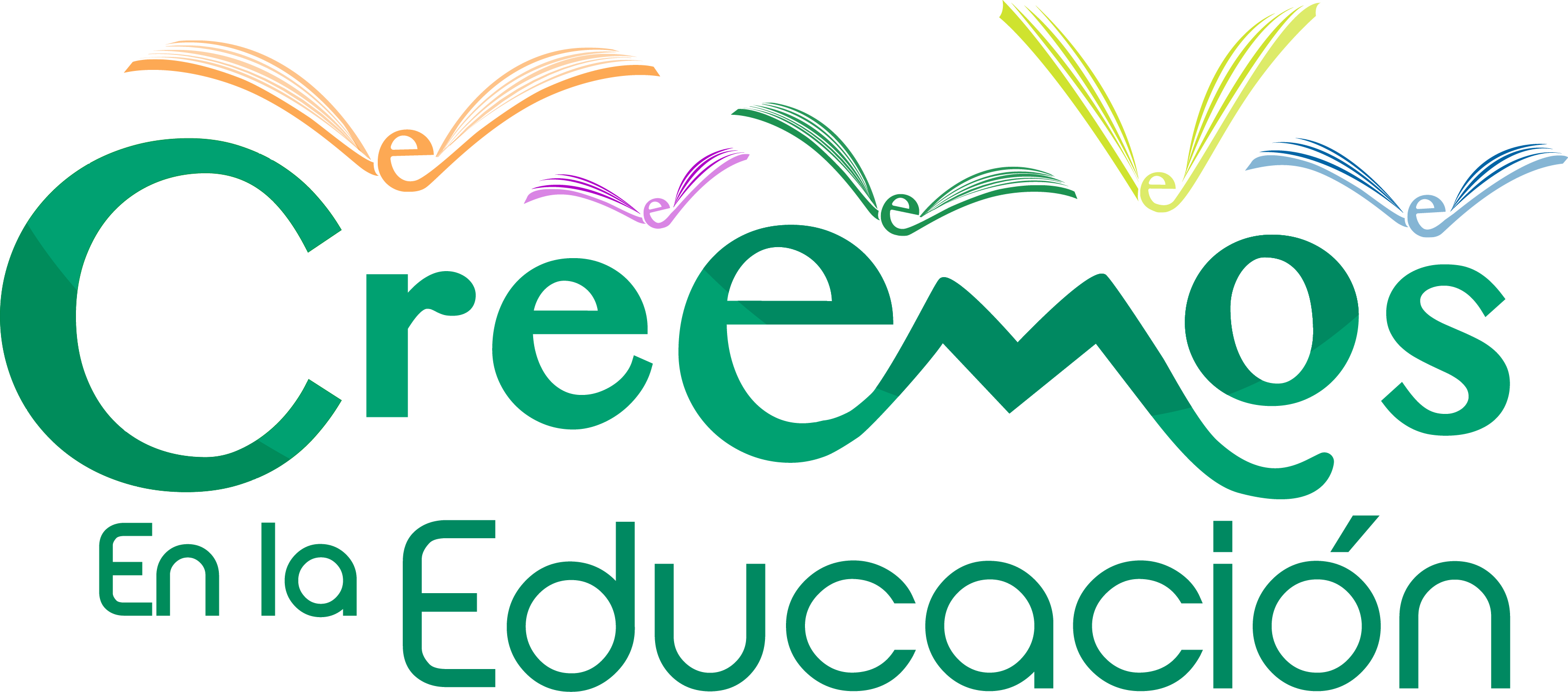 Logo Creemos En Educacion - Logo De La Educacion Clipart (3138x1386), Png Download