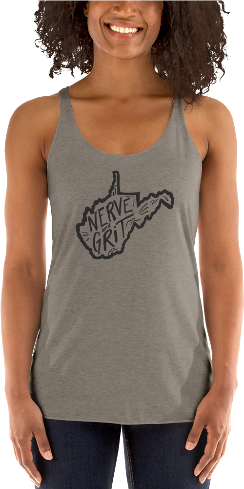 Nerve And Grit Women's Racerback - Top Clipart (1000x1000), Png Download