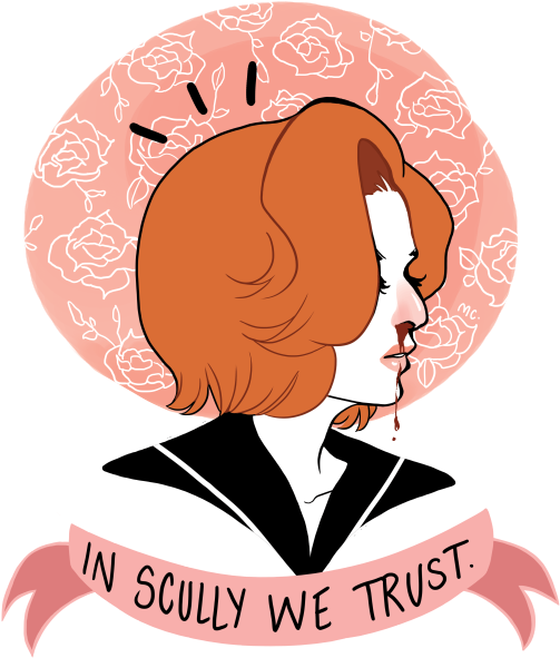 Moceline👽 - X Files Fanart Jpg Clipart (540x699), Png Download