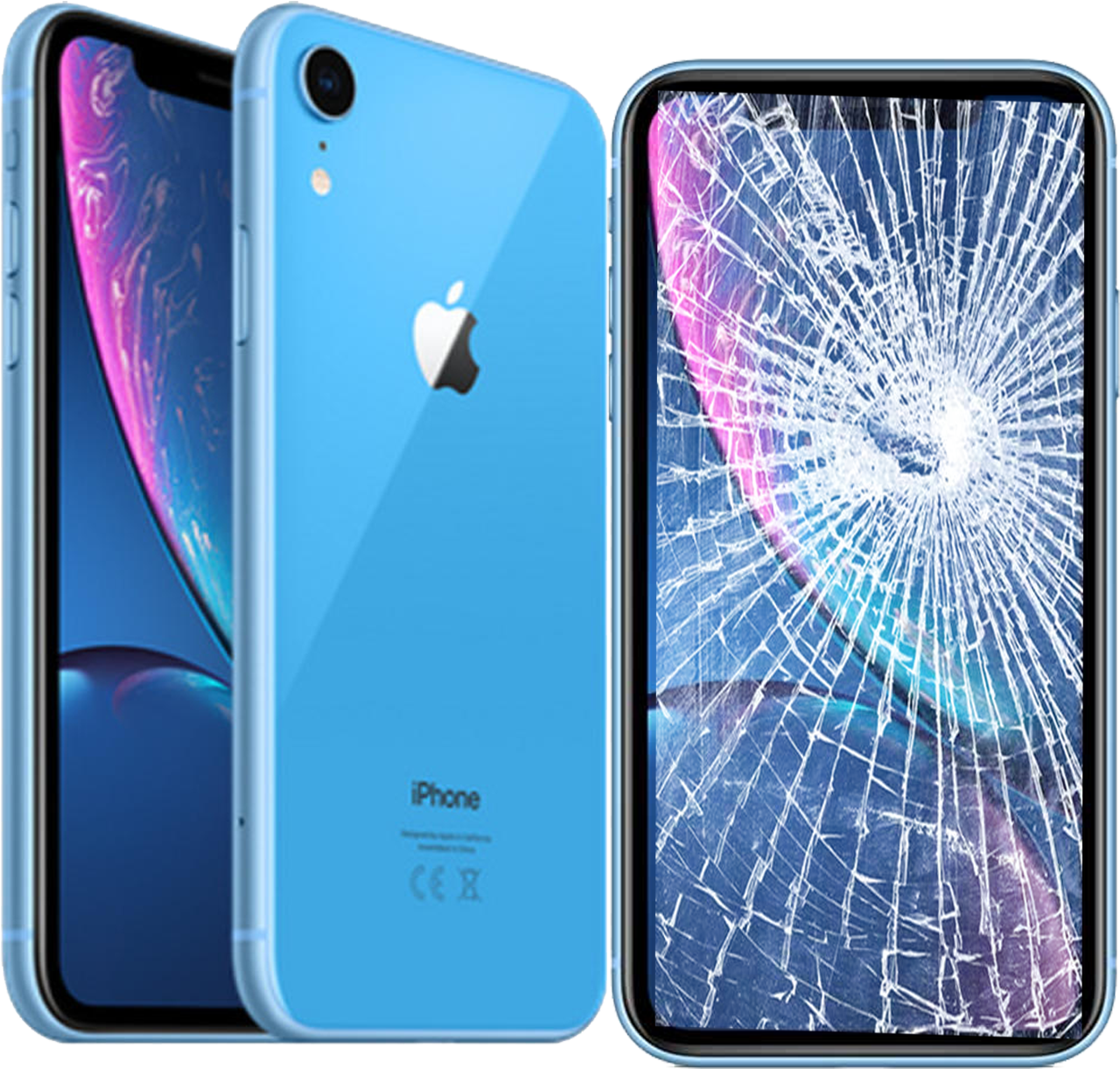 Iphone Brands We Repair - Apple Iphone Xr 64gb Blue Clipart (1400x1400), Png Download