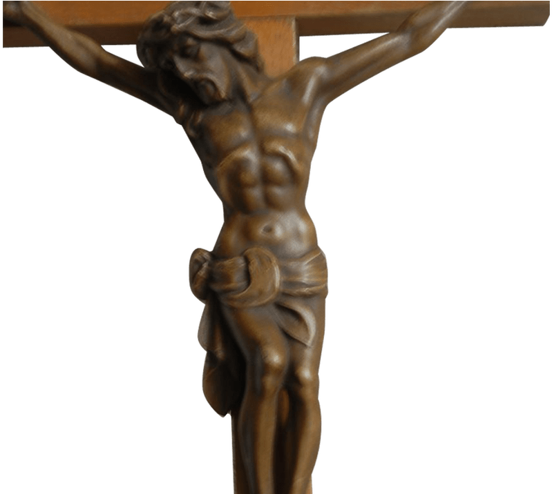 19 Crucifix Svg Transparent Download Wooden Cross Huge - Jesus Cross Transparent Background Clipart (1200x715), Png Download