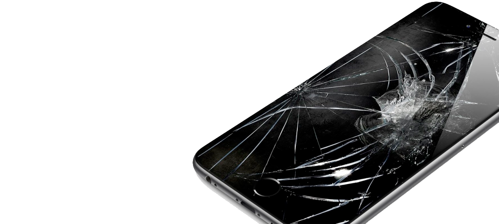 Broken Screen Iphone 7 Clipart (1024x460), Png Download
