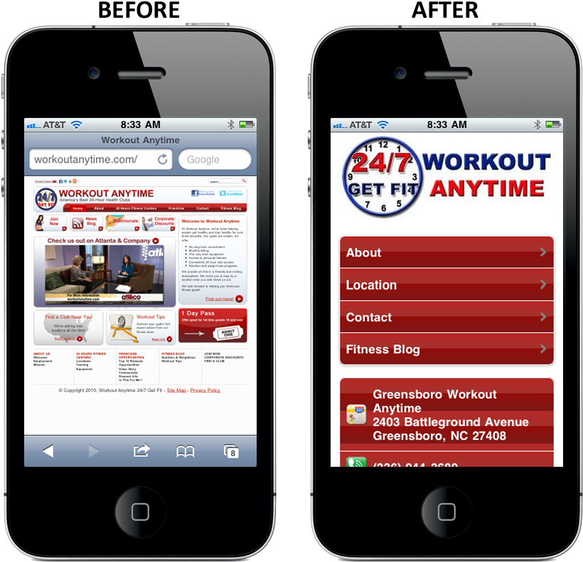 Mobile Websites Before & After - Mobile Website Before And After Clipart (867x820), Png Download