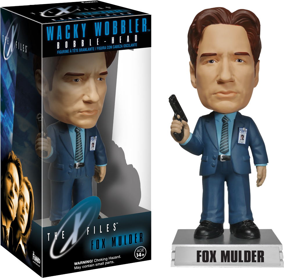 Fox Mulder Wacky Wobbler Bobble Head Clipart (1050x1000), Png Download
