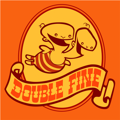 Double Fine Logo Clipart (600x600), Png Download