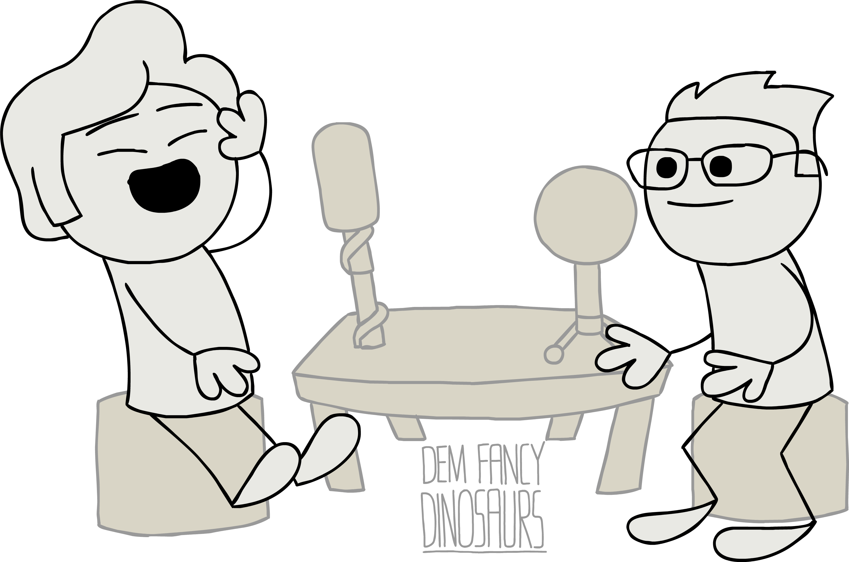 Dem Fancy Ep - Cartoon Clipart (3206x2124), Png Download