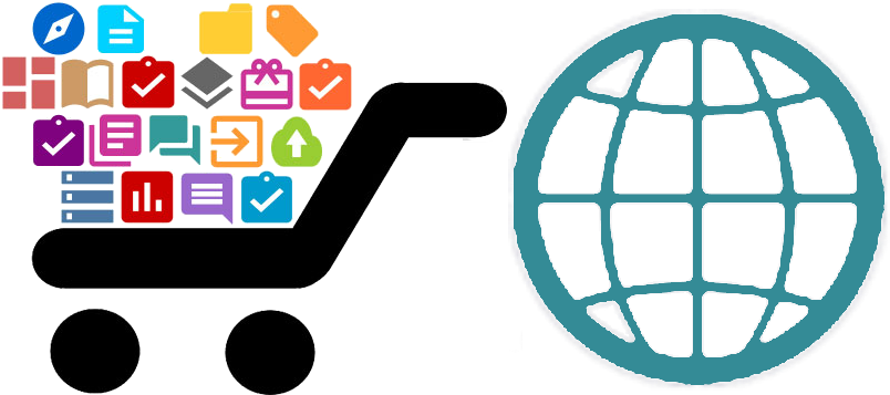 Bpss Logo - Globe Web Icon Png White Clipart (900x360), Png Download