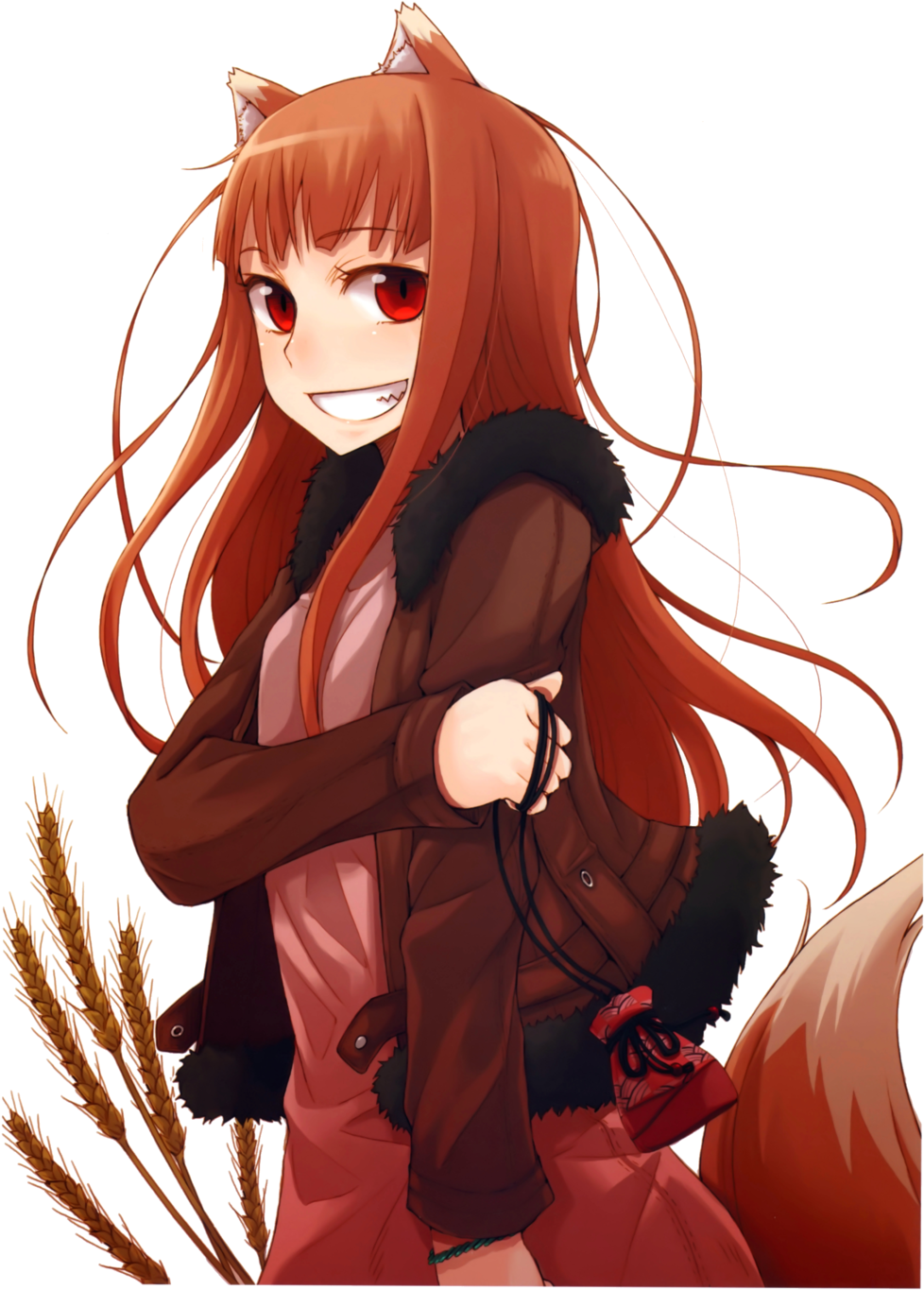 Horo The Cute Wolf - Spice And Wolf Holo Art Clipart (1024x1418), Png Download