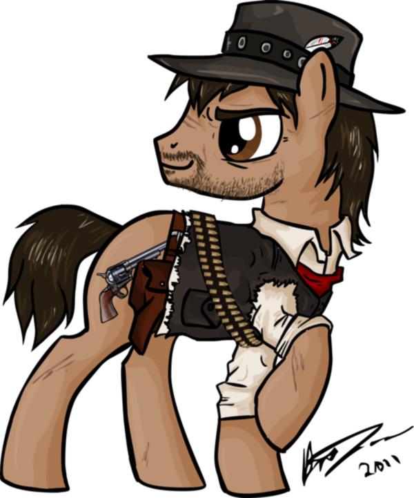 My Little Pony - Furry Red Dead Redemption Clipart (600x721), Png Download