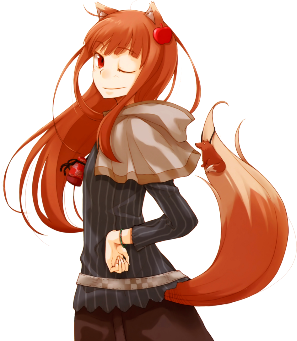 Horo Png - Holo Spice Wolf Fanart Clipart (1024x1144), Png Download
