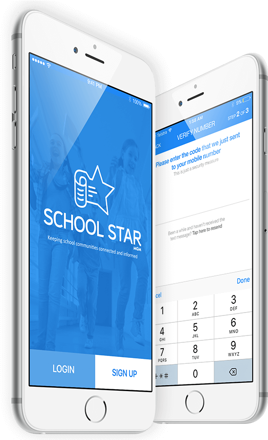 School Star Mgm App - Smartphone Clipart (548x901), Png Download