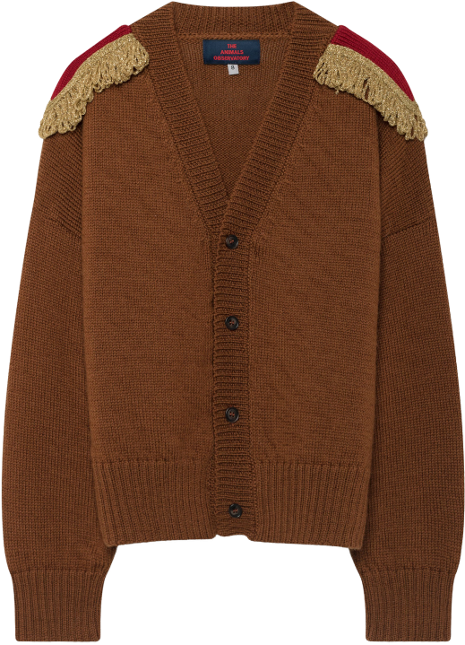 The Animals Observatory Peasant Kids Cardigan - Cardigan Clipart (960x720), Png Download