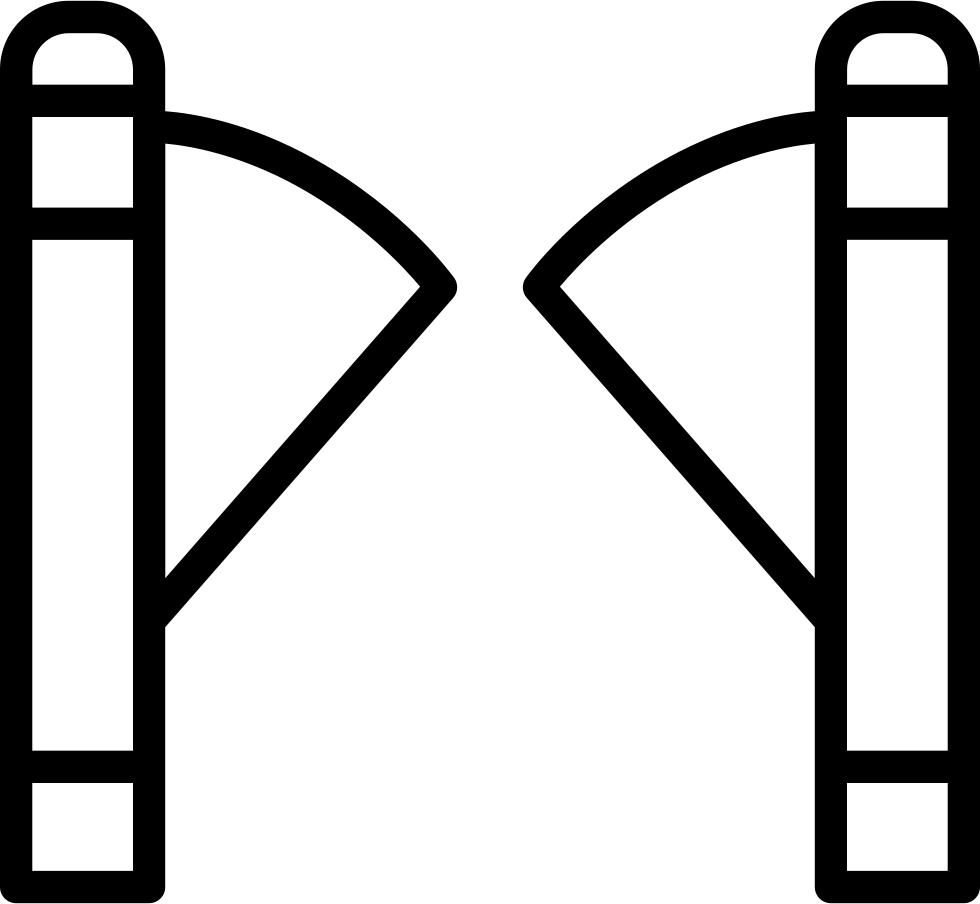 Png File - Turnstile Icon Png White Clipart (980x904), Png Download