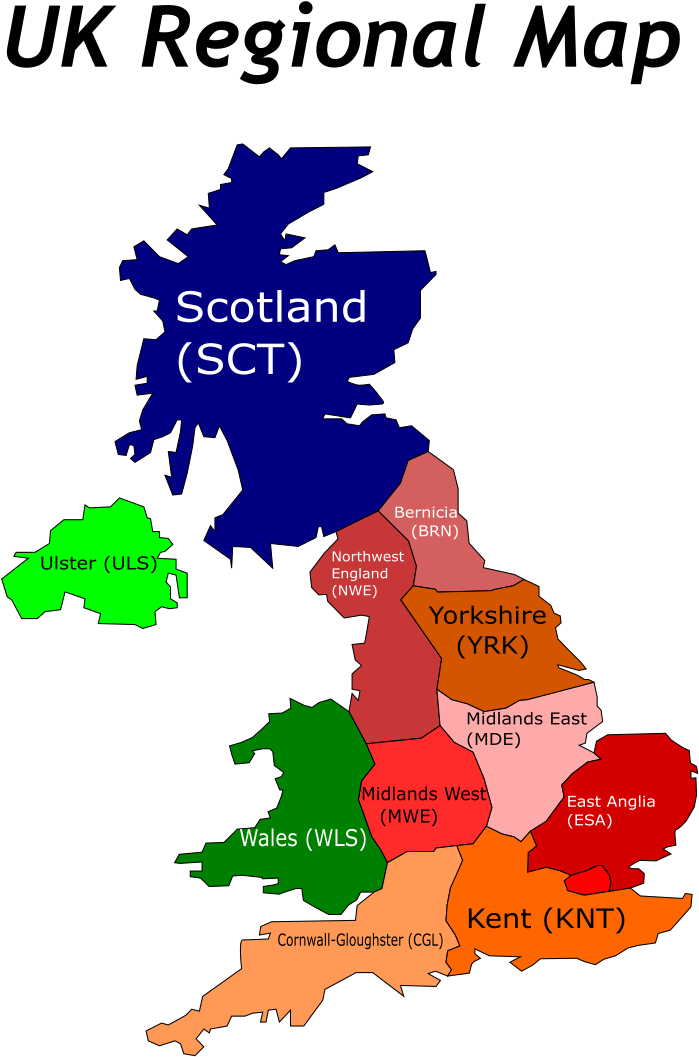 Map Based On Uk Regions With New Names - Uk Automotive Factories Map Clipart (794x1123), Png Download