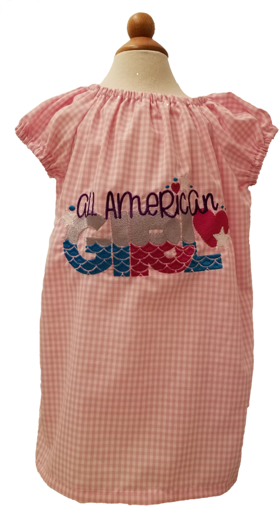 All American Girl Peasant Dress - Patchwork Clipart (560x1015), Png Download