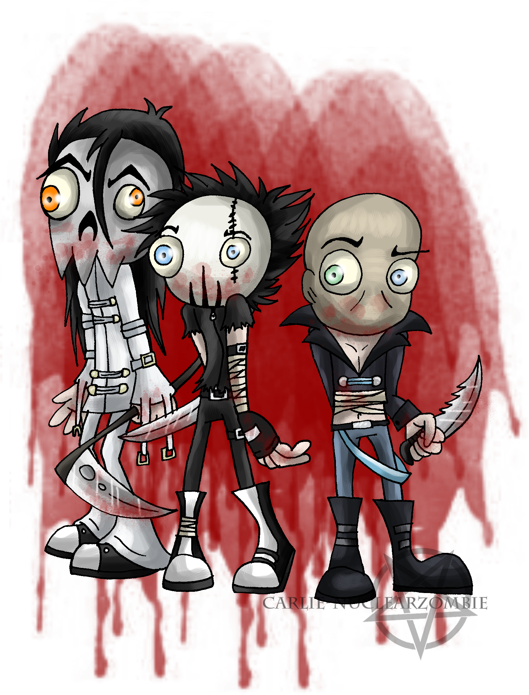 Serial Killer Cuties - Cartoon Clipart (1700x2338), Png Download